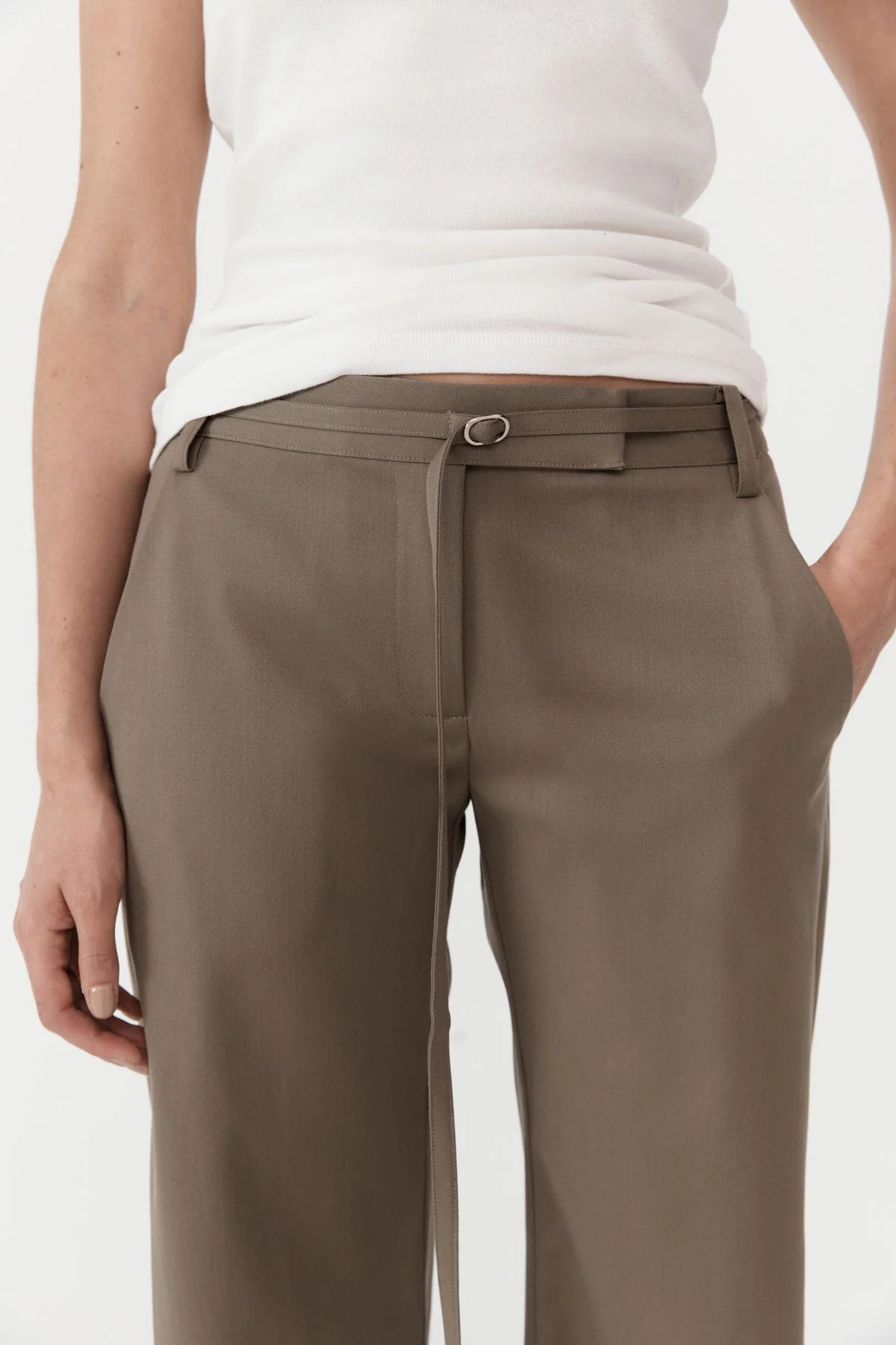 90s Panelled Pants - Kelp | St. Agni