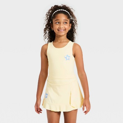 Girls' Sanrio Cinnamoroll Stars Active Long Line Top - Beige S | Target