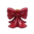 Red Resin Bow Christmas Taper Candle Holder, 4.25", by Holiday Time - Walmart.com | Walmart (US)
