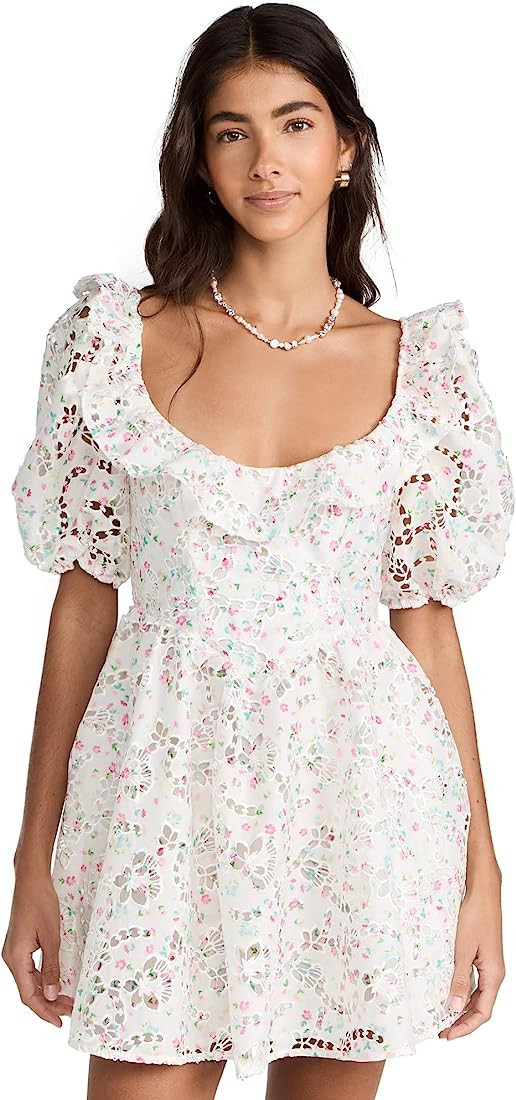 For Love & Lemons Women's Magnolia Mini Dress | Amazon (US)