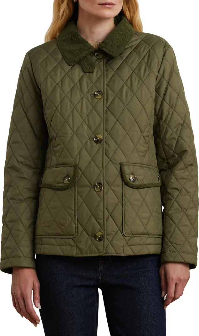 Lauren Ralph Lauren Diamond Quilted Barn Jacket | Nordstrom | Nordstrom