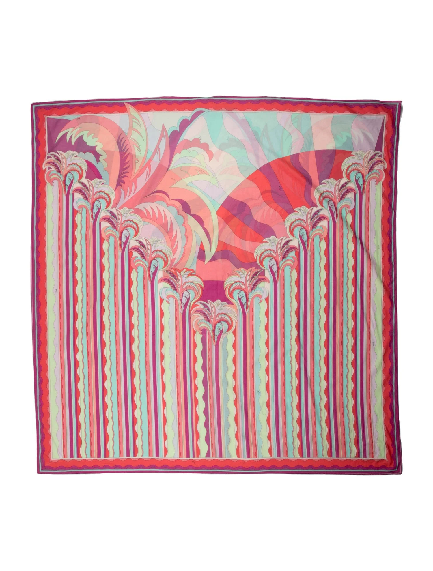 Emilio Pucci Printed Scarf - Pink Scarves and Shawls, Accessories - EMI148734 | The RealReal | The RealReal