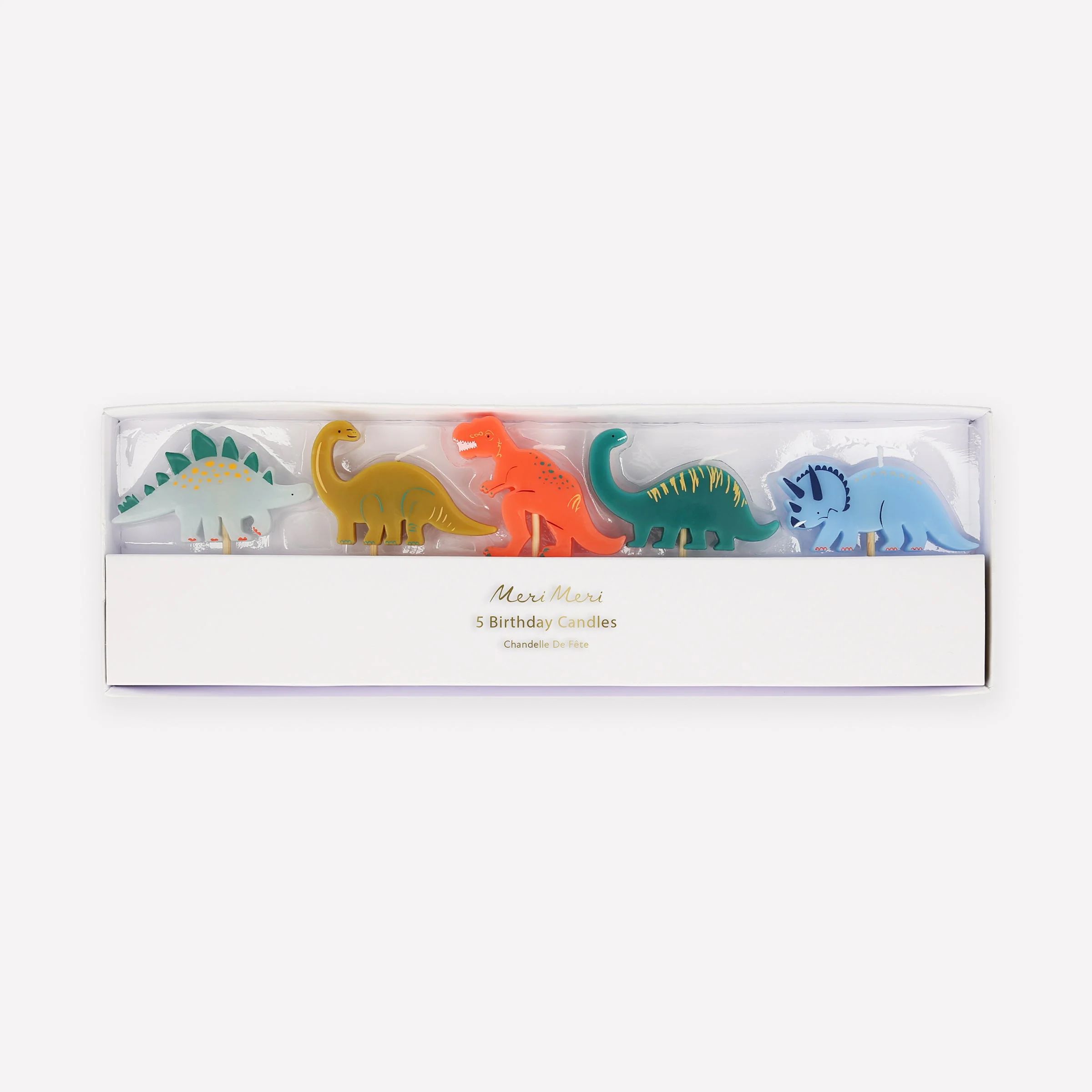 Dinosaur Candles (x 5) | Meri Meri