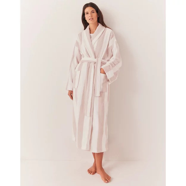 Classic Cotton Stripe Robe | The White Company UK & ROW