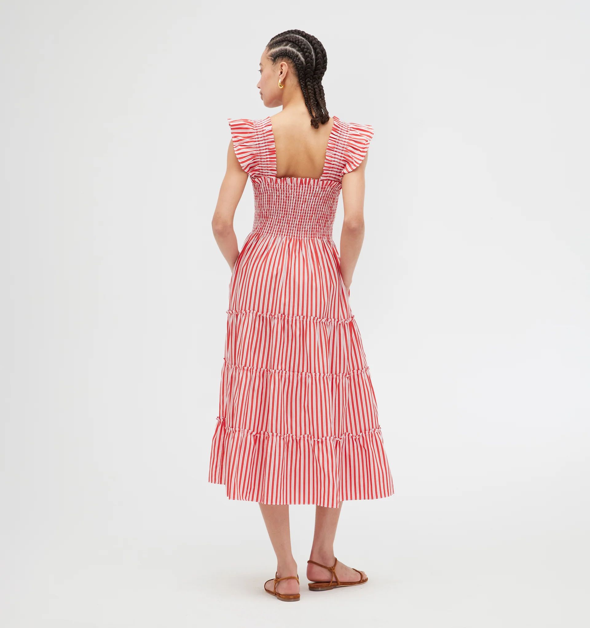 The Ellie Nap Dress - Red Stripe | Hill House Home