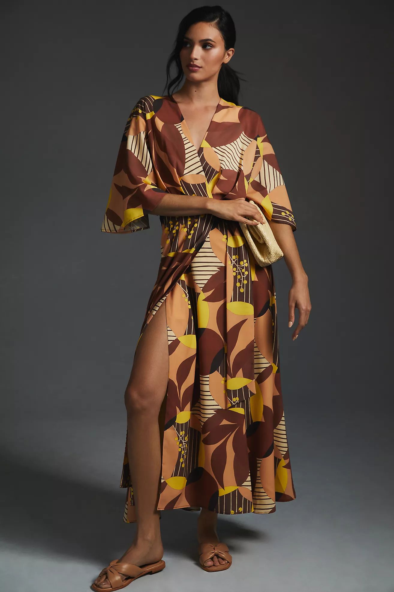 Hutch Deep-V Printed Dress | Anthropologie (US)