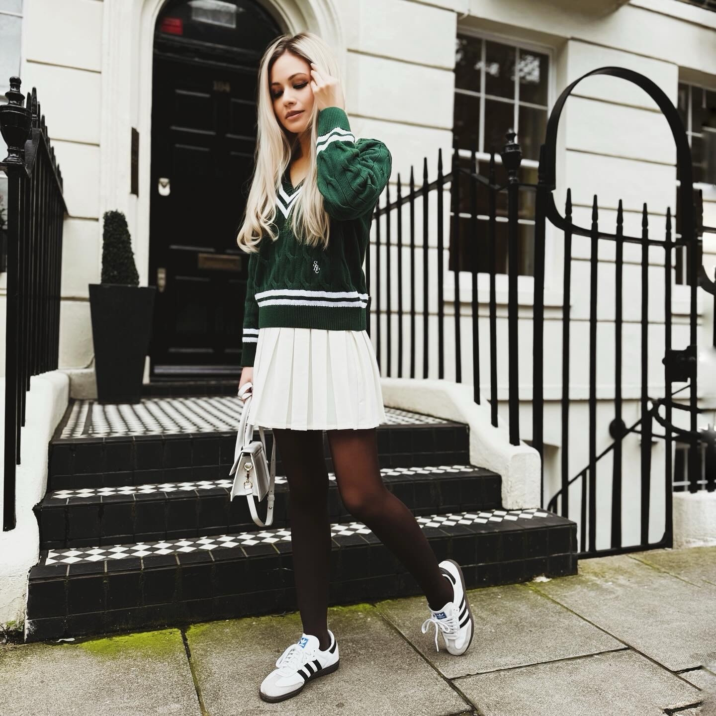 Let’s Get Preppy!

Just loving this Varsity sweater by Sporty and Rich ( wearing size S) and pleated skirt ( wearing XS) with my fave trainer of the moment . Hello Spring! 

#LTKStyleTip #LTKShoeCrush #LTKSeasonal