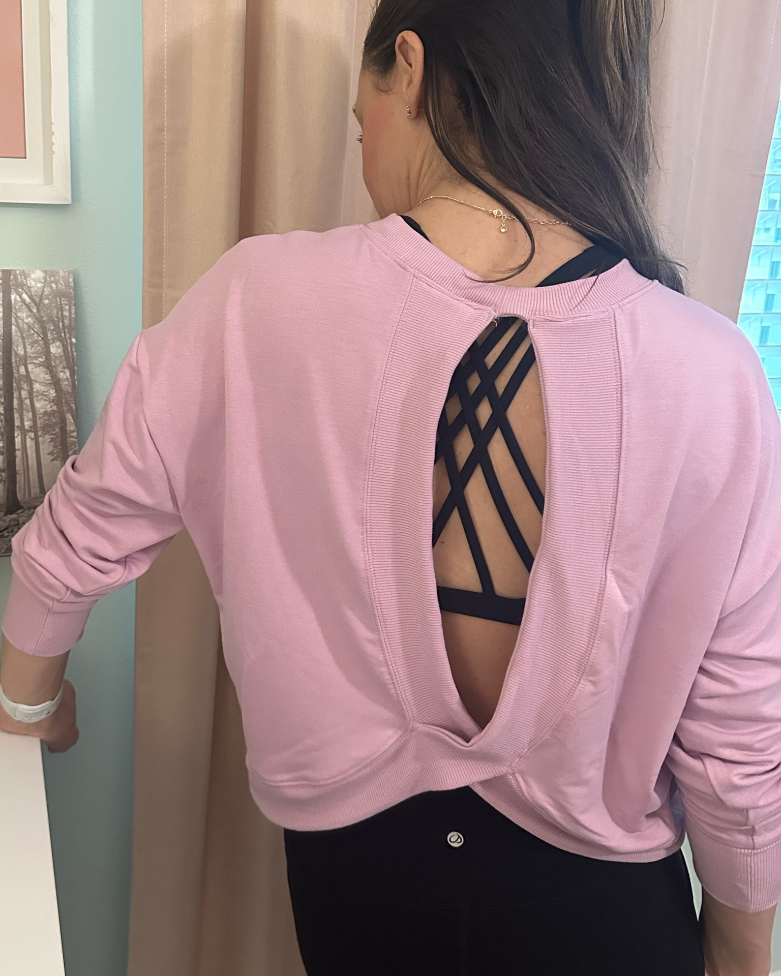 The back of my latest #walmartfind! I love this Avia sweatshirt for working from home and yoga! 

#LTKworkwear #LTKfit #LTKstyletip