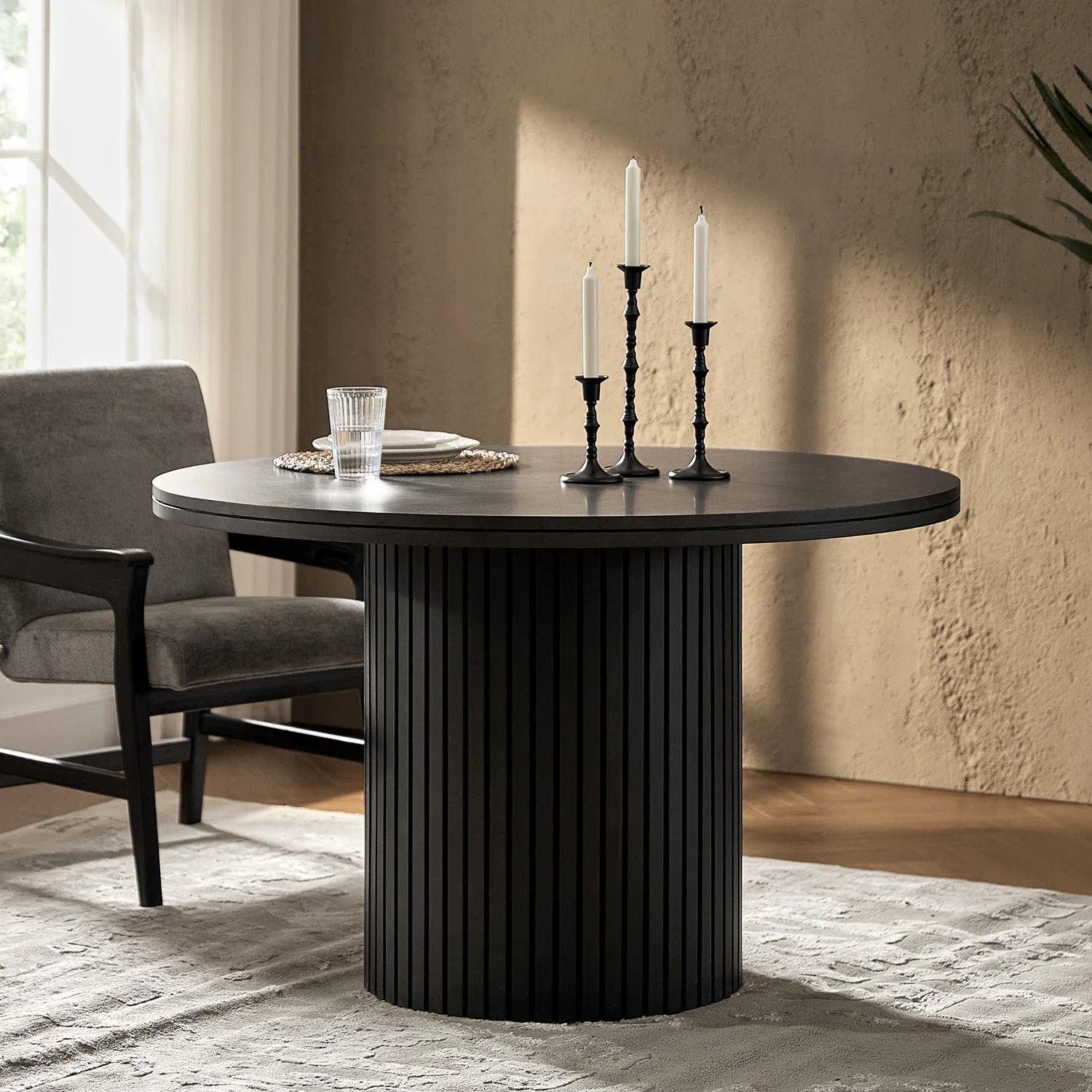 Ebern Designs Oldham Modern Fluted Dining Table | Wayfair | Wayfair North America