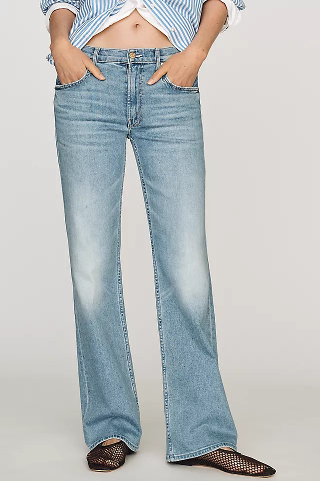 The Bookie Sneak Mid-Rise Bootleg Jeans | Anthropologie (US)