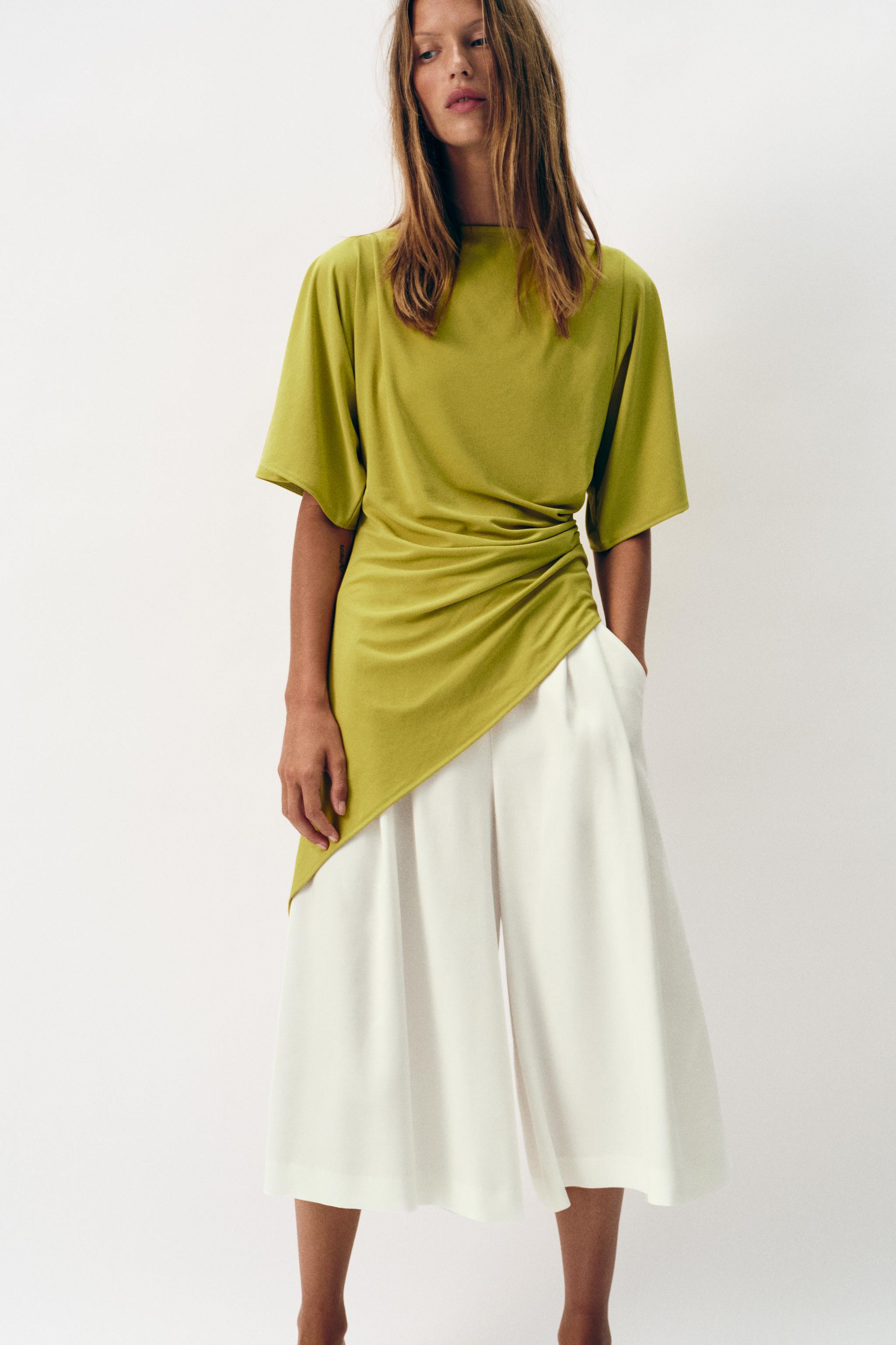 DRAPED ASYMMETRIC TOP | Zara US
