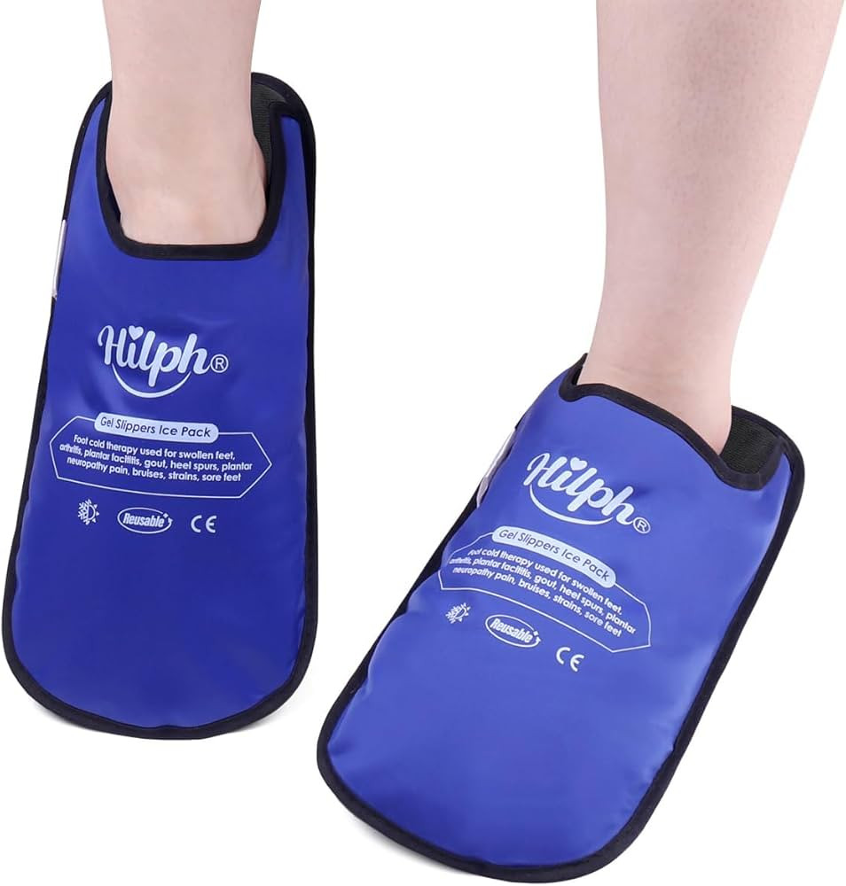 Hilph Foot Ice Pack Slippers, 1 Pair Ice Pack for Feet & Toes Pain Relief | Amazon (US)