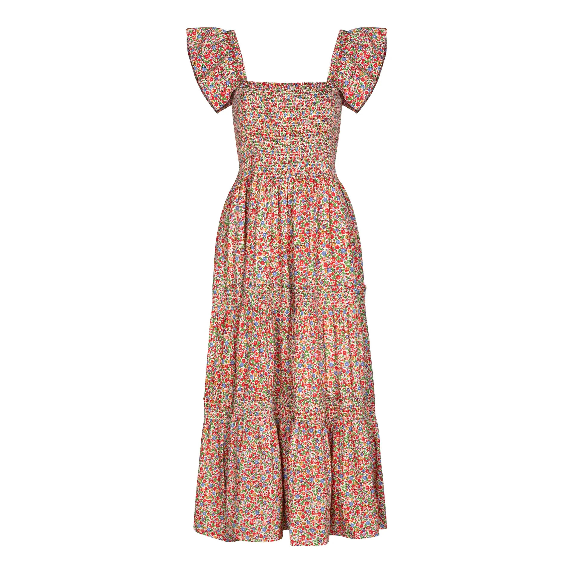 Caroline Flower Rio Dress | Sunshine Tienda