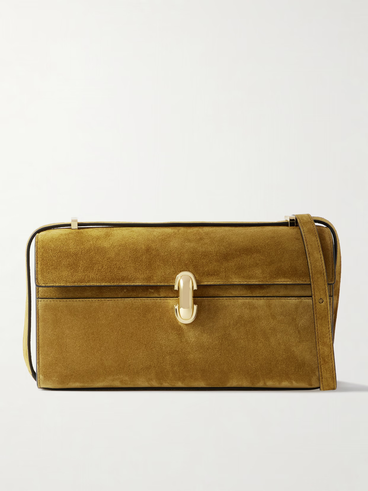 Savette - Symmetry 26 Suede Shoulder Bag - Brown | NET-A-PORTER (US)