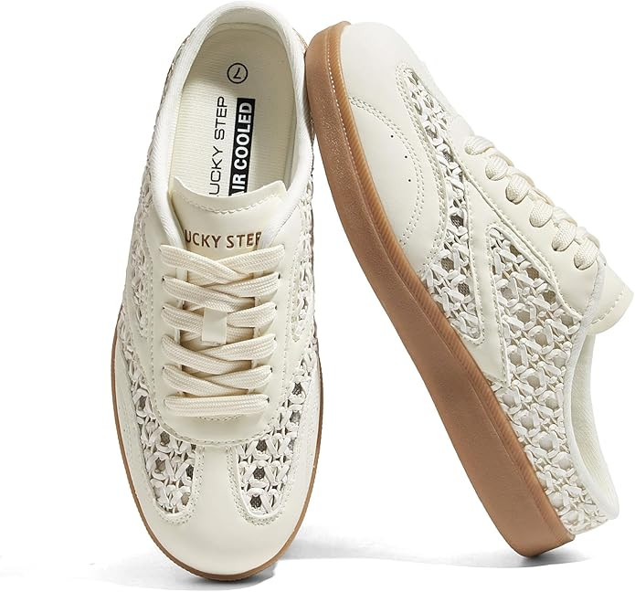 LUCKY STEP Women’s Mule Fashion Sneakers Slip On Backless Walking Shoes Winter Retro Comfy Casu... | Amazon (US)