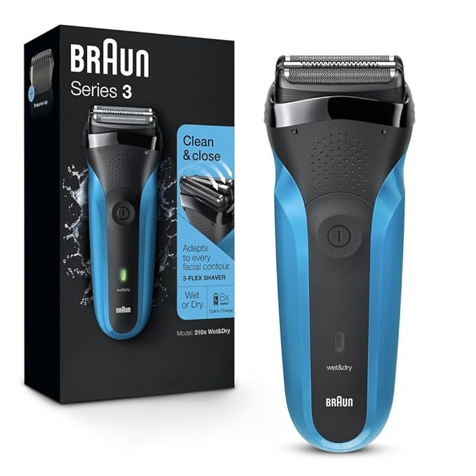 Braun Electric Razor for Men, Series 3 310s Electric Foil Shaver, Rechargeable, Wet & Dry | Amazon (US)