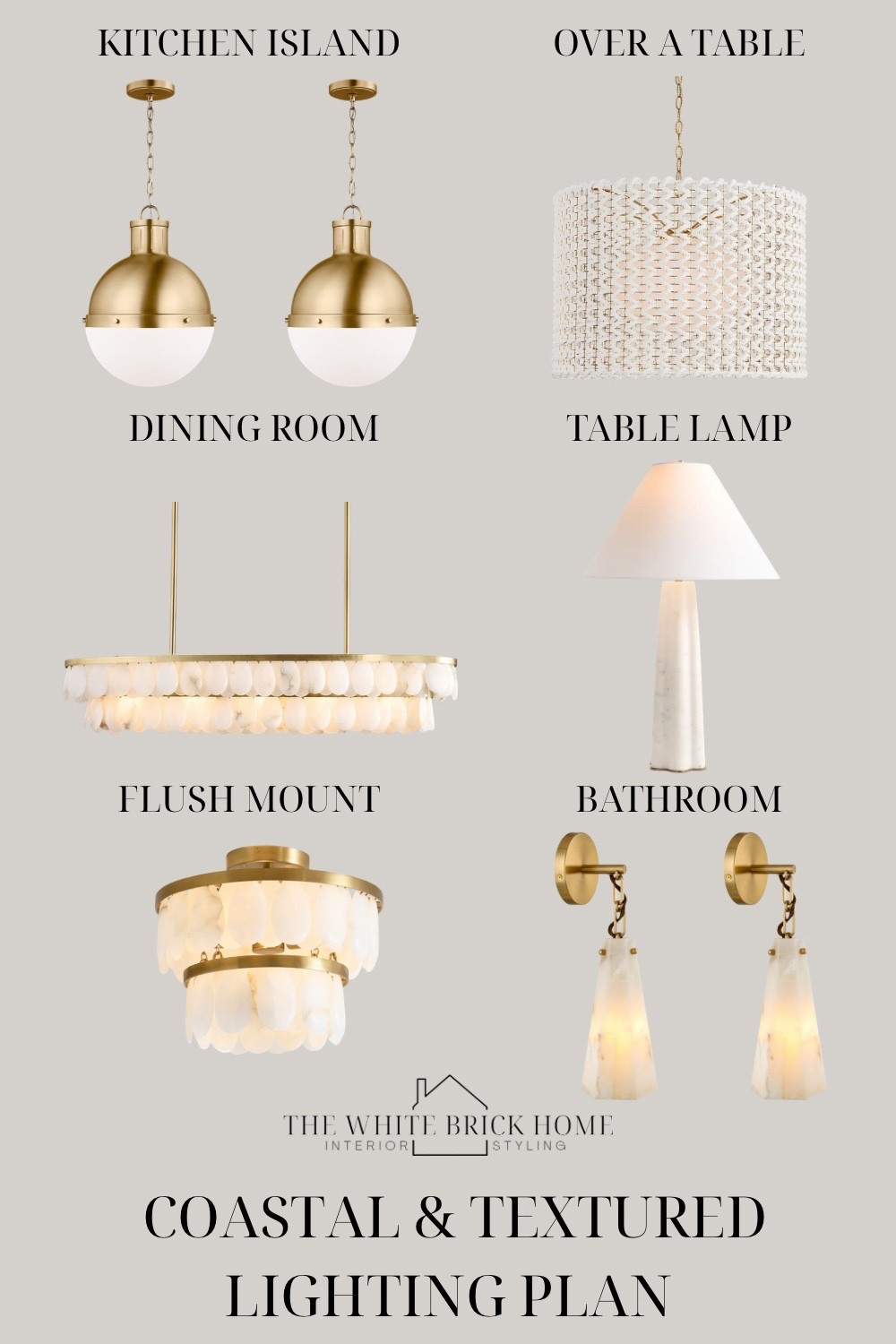A stunning lighting plan that is textured and chic - perfect for a soft, coastal feel. 

Lighting plan, ceiling light, table lamp, chandelier, flush mount, kitchen lighting, dining room lighting, wall sconce, home decor, home design, home plan, office lighting, office decor, pendant lighting ideas, home decor ideas, lighting plan, kitchen island lighting, pendants, lumens, visual comfort, pottery barn, wayfair

#LTKHome #LTKSeasonal #LTKSaleAlert