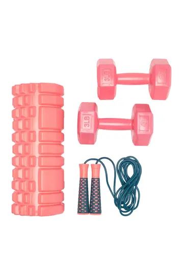 Massage Roller, Jump Rope, & 3 lb. Dumbbell 4-Piece Bundle | Nordstrom Rack