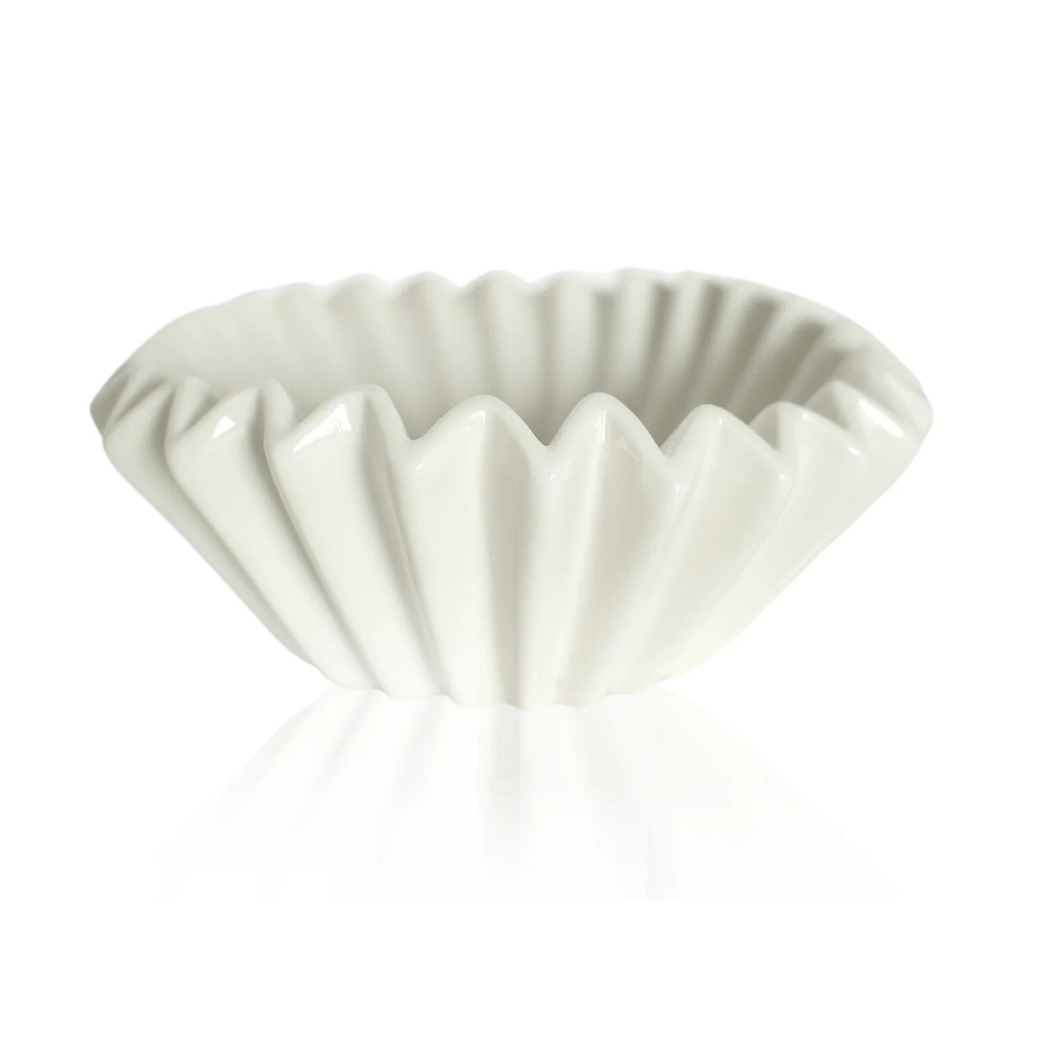 White Fluted Bowl | Modern Locke