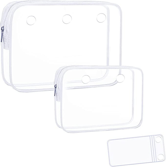 3 Packs Clear Inner Bags for Bogo Bag Rubber Beach Tote Bag, Hole Insert Bag Organizer Storage, W... | Amazon (US)