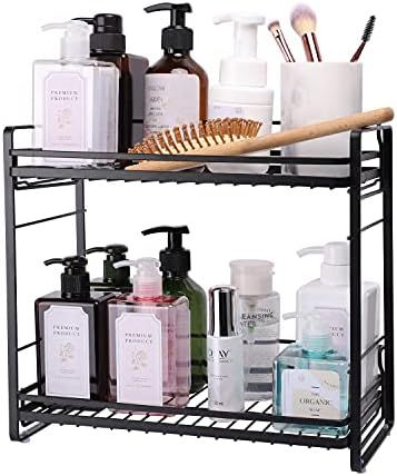 zccz 2-Tier Bathroom Countertop Organizer - Detachable Standing Rack Bathroom Storage Shelf Cosmetic | Amazon (US)