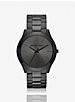 Oversized Slim Runway Black-Tone Watch | Michael Kors US