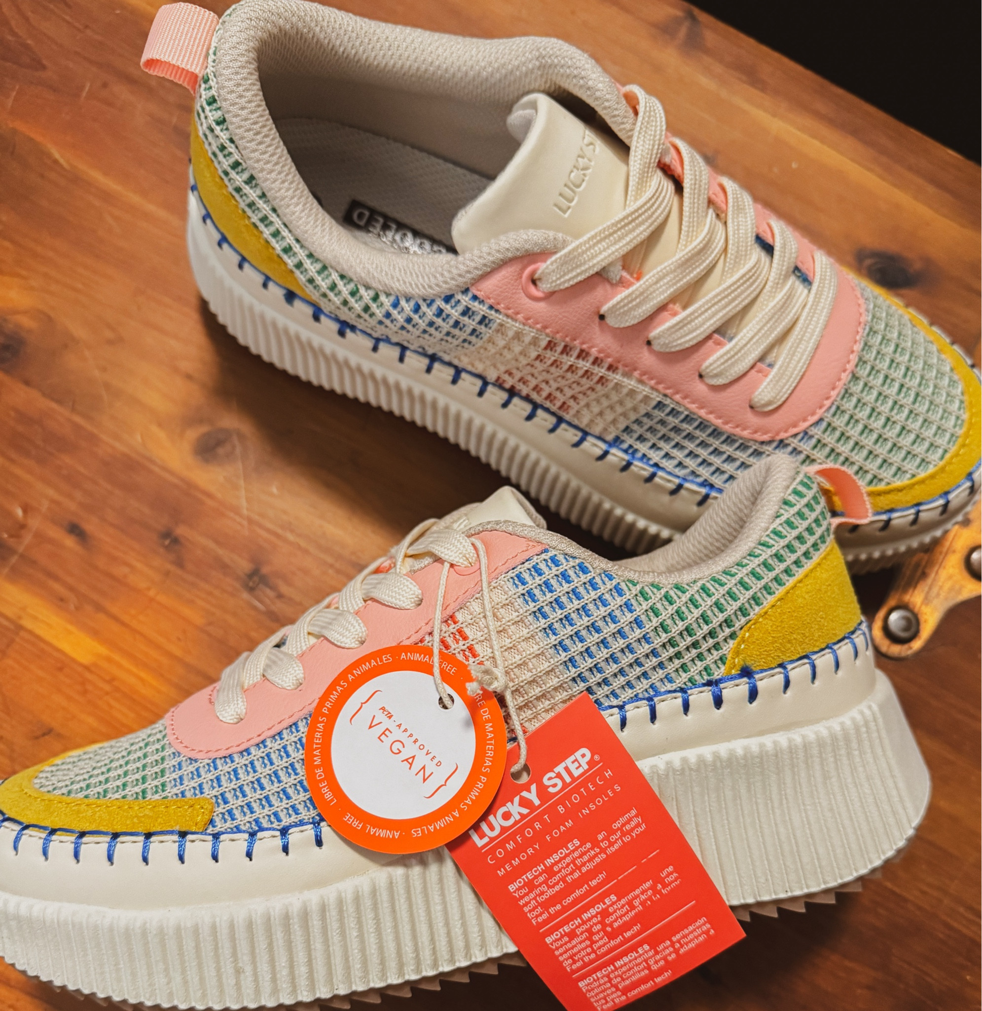 Check out the Lucky Step Sneakers available on Amazon! These platform shoes are incredibly comfortable and feature a stylish knit-like texture on the outside with a wide range of color options to choose from. They fit true to size but have a slightly wide fit - although the laces help with this issue!

#LTKShoeCrush #LTKFindsUnder50 #LTKFindsUnder100