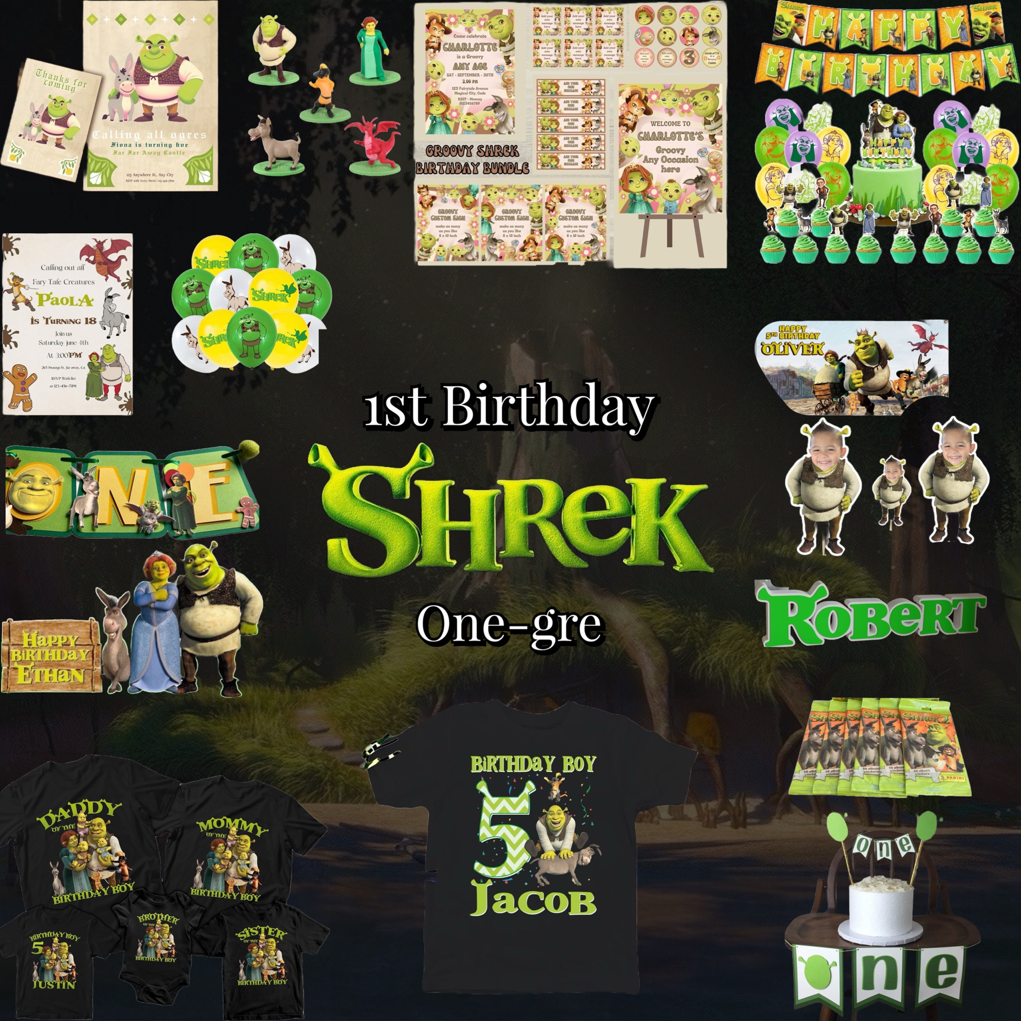 One-gre 💚 Shrek first birthday party | Universal First Birthday party 

#LTKkids #LTKparties #LTKfamily