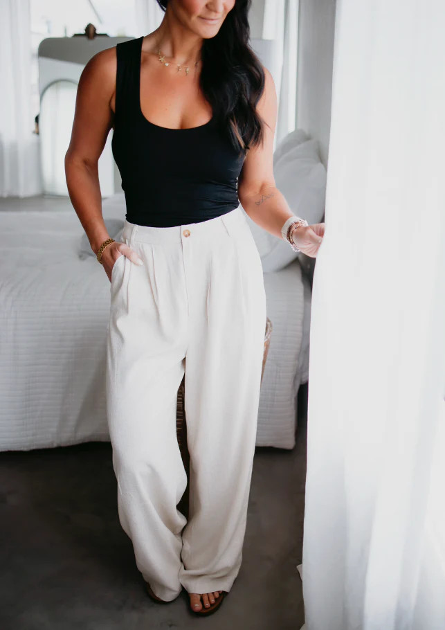 Maris Linen Trouser Pant | Lauriebelles