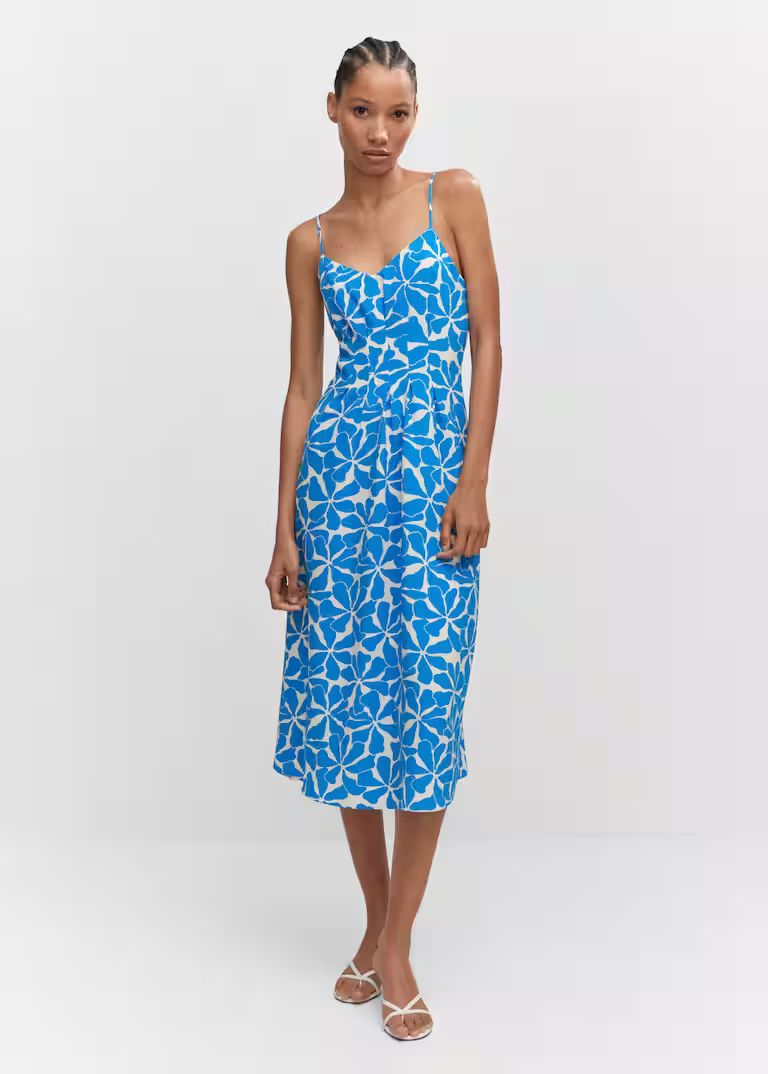 Spaghetti strap dress -  Women | Mango USA | MANGO (US)