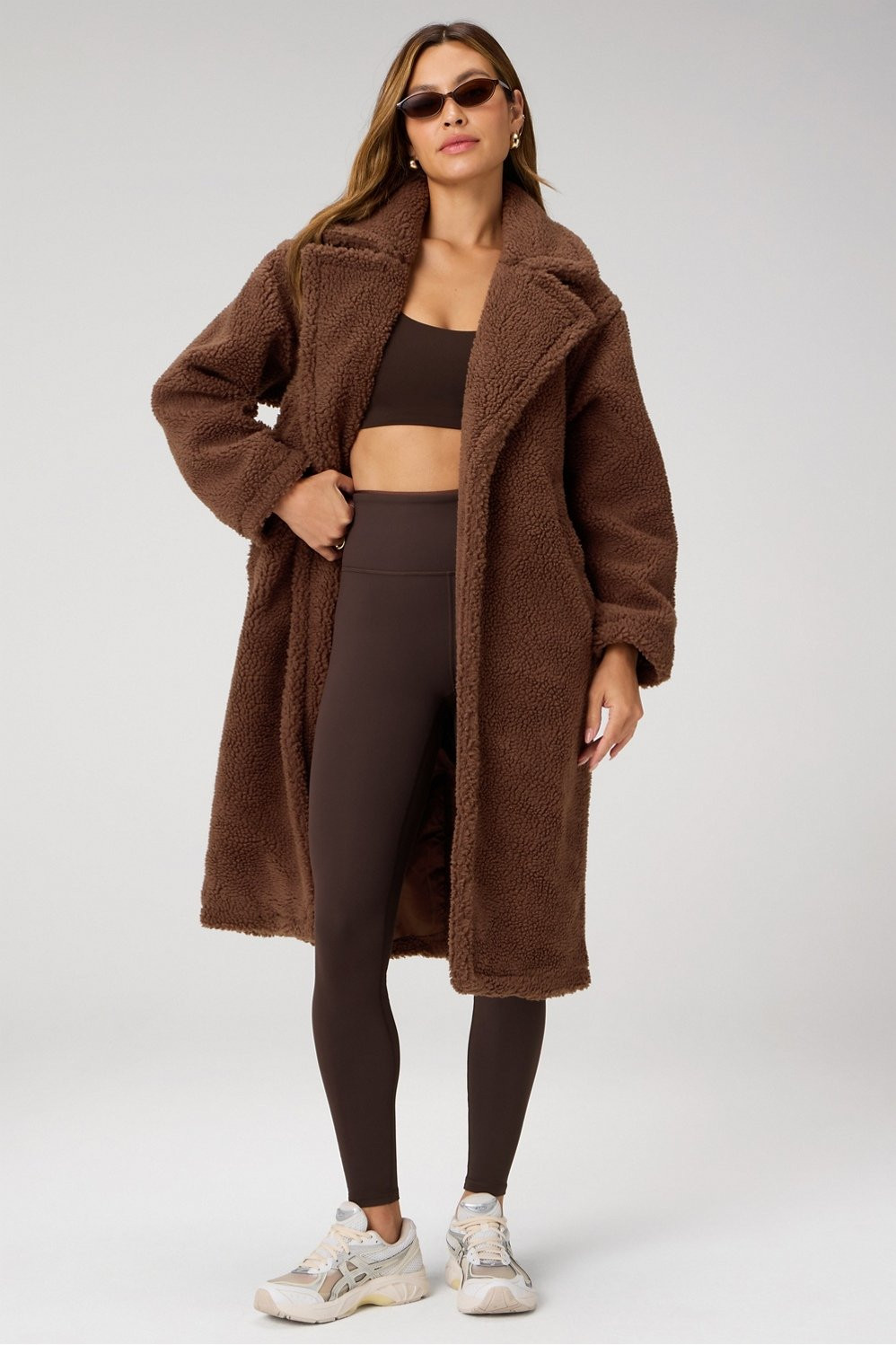 Teddy Long Coat | Fabletics