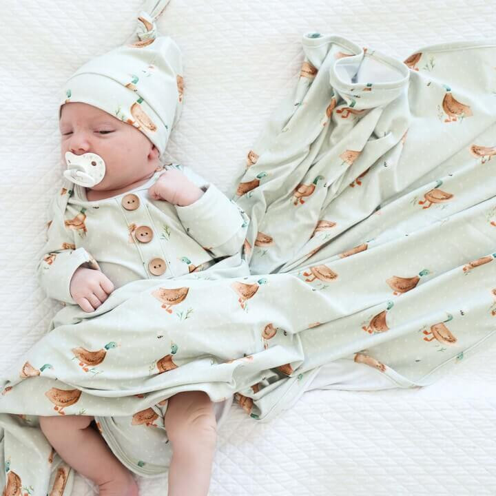 Lucky Ducky Oversized Swaddle Blanket | Caden Lane