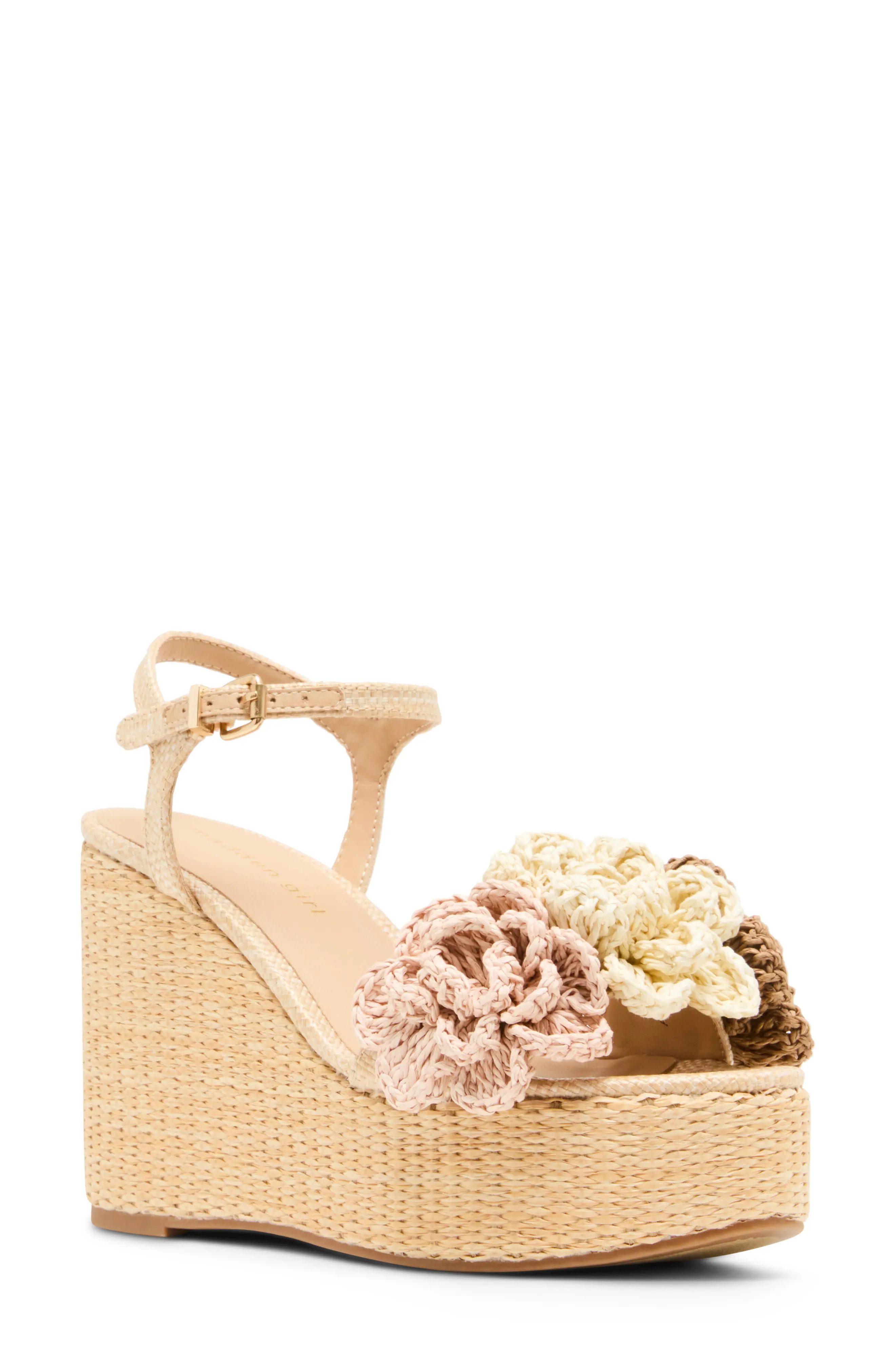 Shoree Raffia Wedge Sandal (Women) | Nordstromrack | Nordstrom Rack