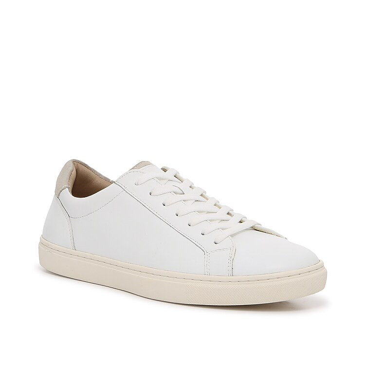 Vince Camuto Cowon Court Sneaker | Men's | White/Taupe Leather | Size 10 | Sneakers | DSW