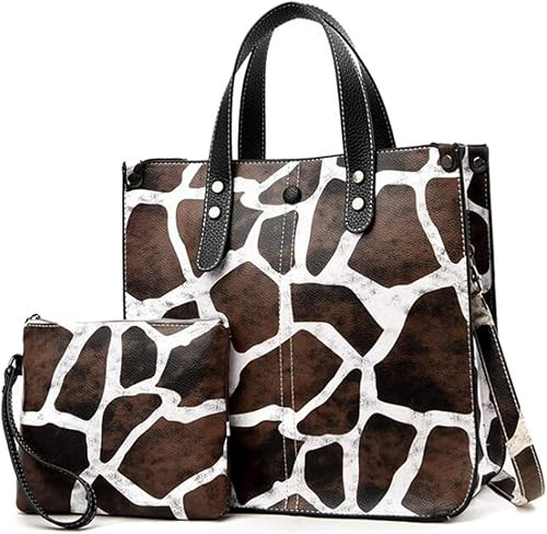 Tote Bag for Women Zebra Cows Deer Leopard Pattern Shoulder Bag Hobos Purse Large Satchel Handbag... | Amazon (CA)