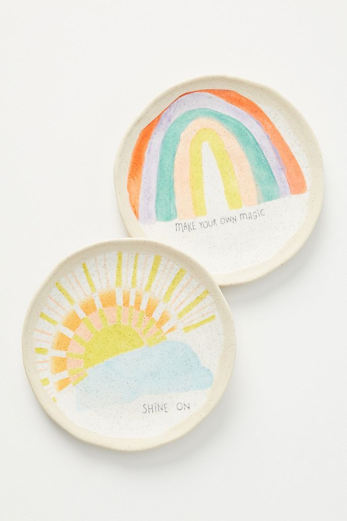 Positive Vibes Canape Plate | Anthropologie (US)