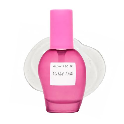Glow Recipe Prickly Pear Peptide Mucin - Vegan "Snail" Mucin Face Serum to Hydrate & Repair Skin Barrier with Pore Refining Bio-Active Peptides & Deep Hydration - Glass Skin Korean Skincare (40ml) | Amazon (US)