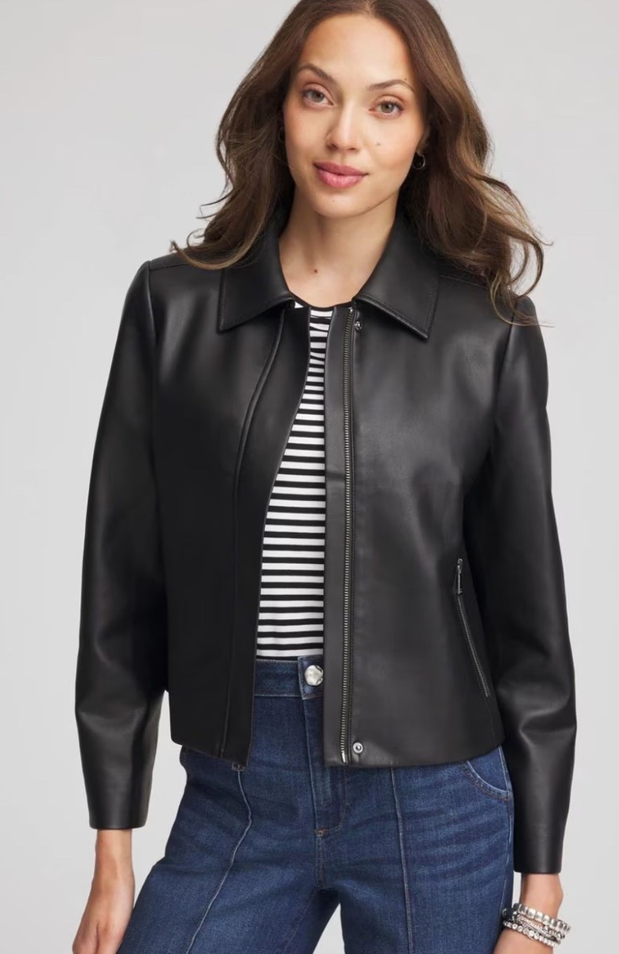 Women’s leather jacket 

#LTKHoliday #LTKSaleAlert #LTKGiftGuide