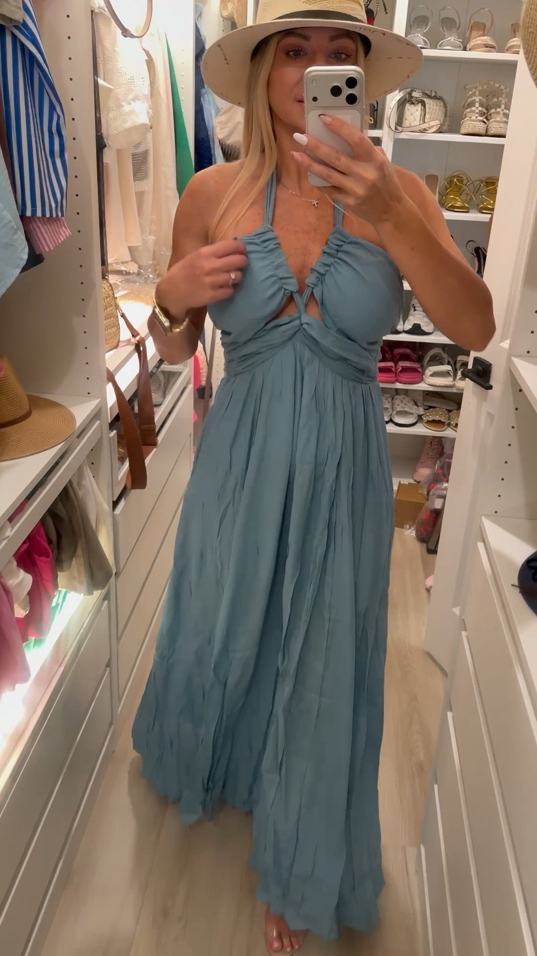 Got my favorite vacation summer dress in another color. 100% cotton. 

Maxi vacation dress. Summer dress. Resort dress, resort outfit. Vacation outfit. 
#LTKFindsUnder100 

#LTKU #LTKTravel