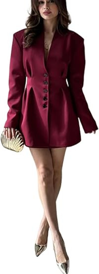 utcoco Women 2025 Trendy Single Breatsed Blazer Business Casual Blazers for Women Work Office Sui... | Amazon (US)