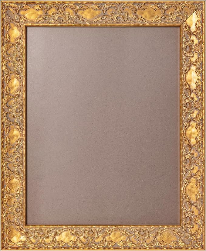 Gold Wood Frames: 11x14 Picture Frame for Wall Hanging Art Decor, Antique Classic Frames 11x14 fo... | Amazon (US)