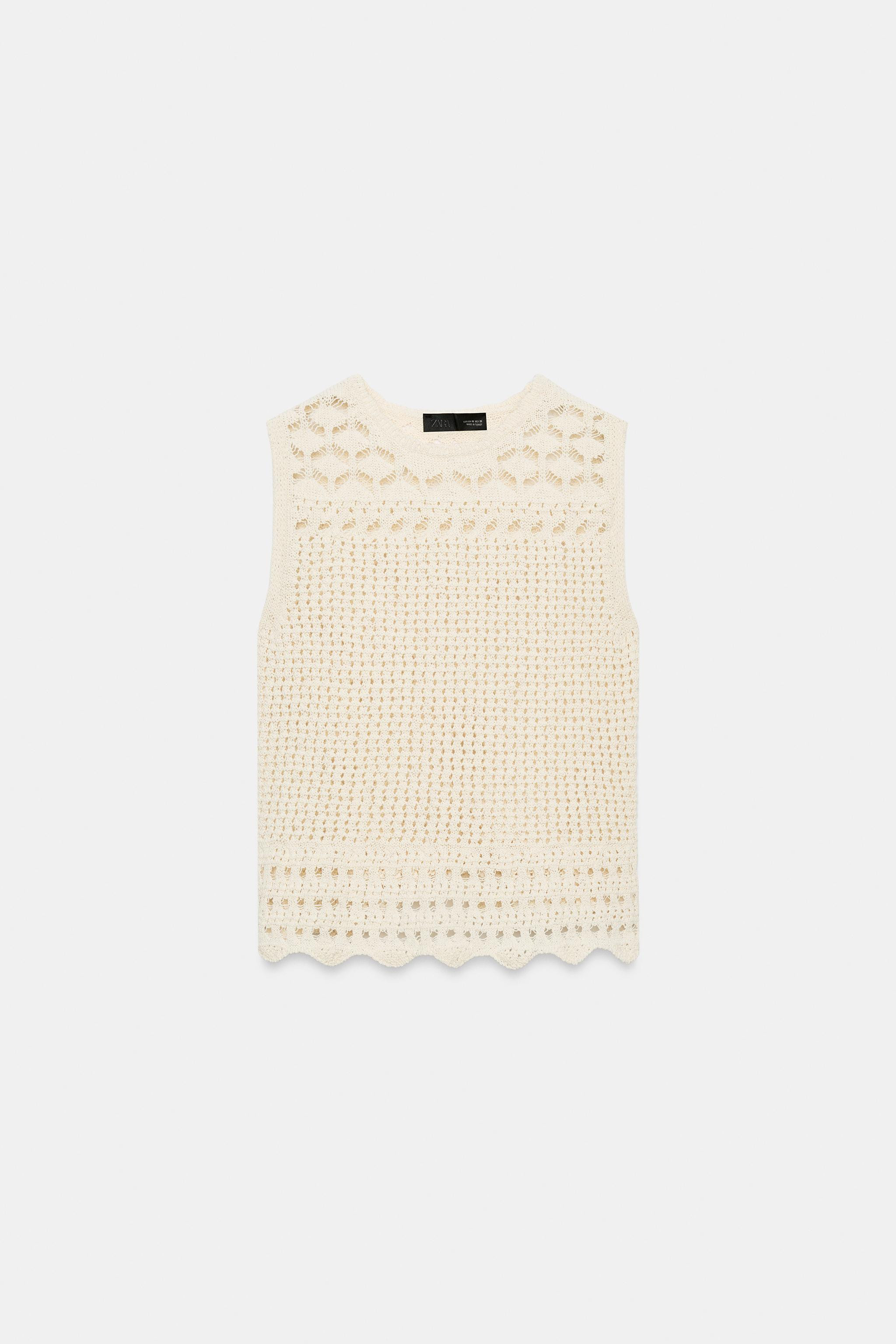 POINTELLE KNIT TOP | Zara US
