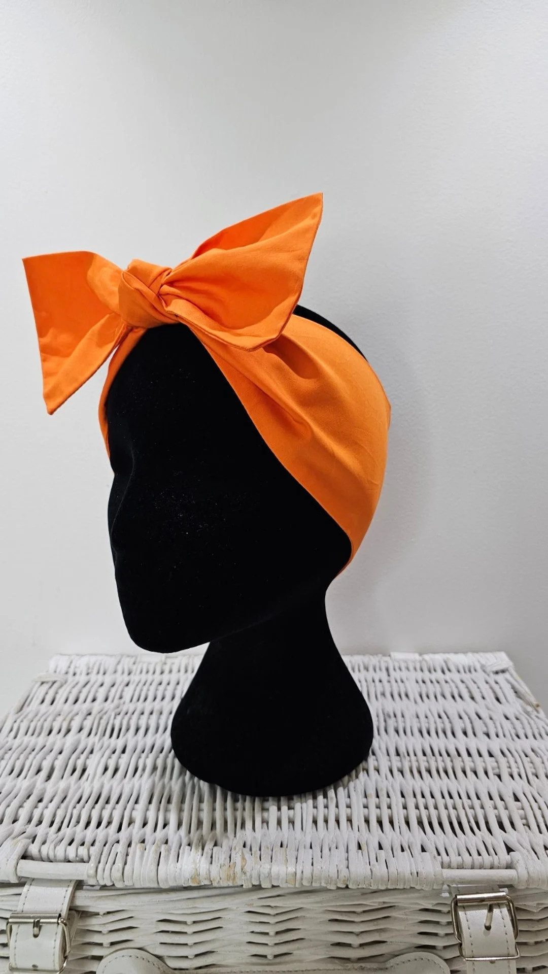 Orange Cotton Dolly Bow Squared Ends - Etsy UK | Etsy (US)