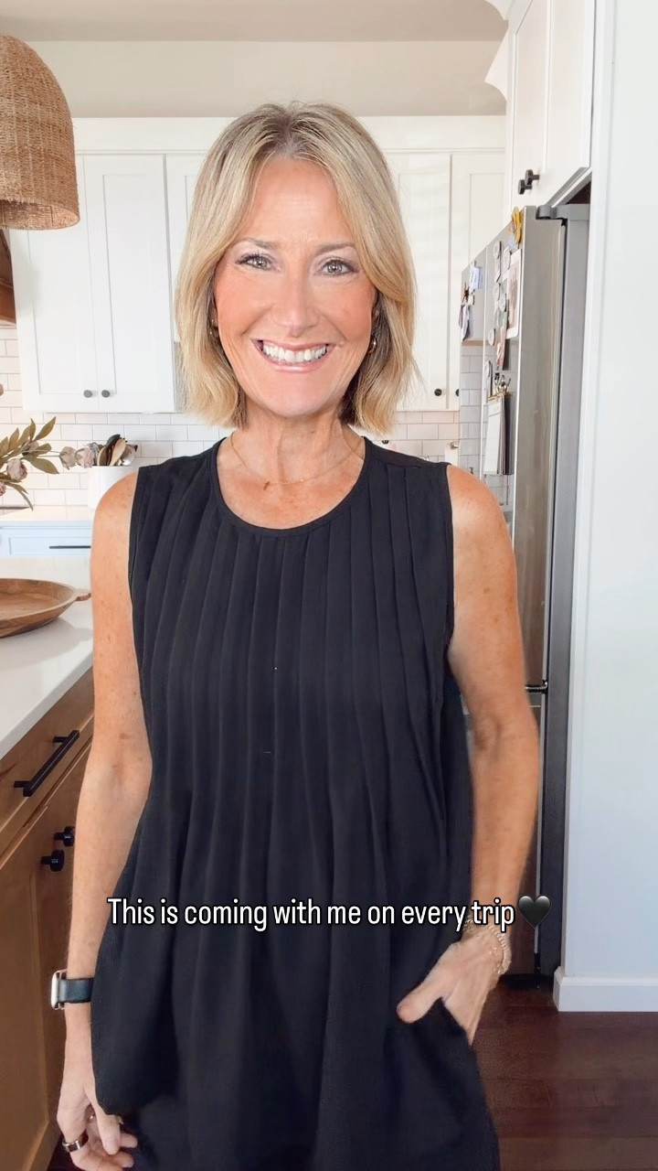 An easy breezy set that still feels put together 🤍
The pleated top is such a pretty little touch.

#LTKgrwm #LTKOver40 #LTKootd
