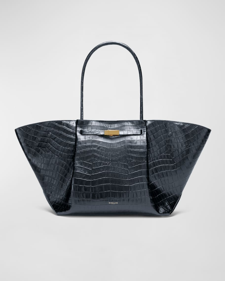 DeMellier New York Croc-Embossed Tote Bag | Neiman Marcus