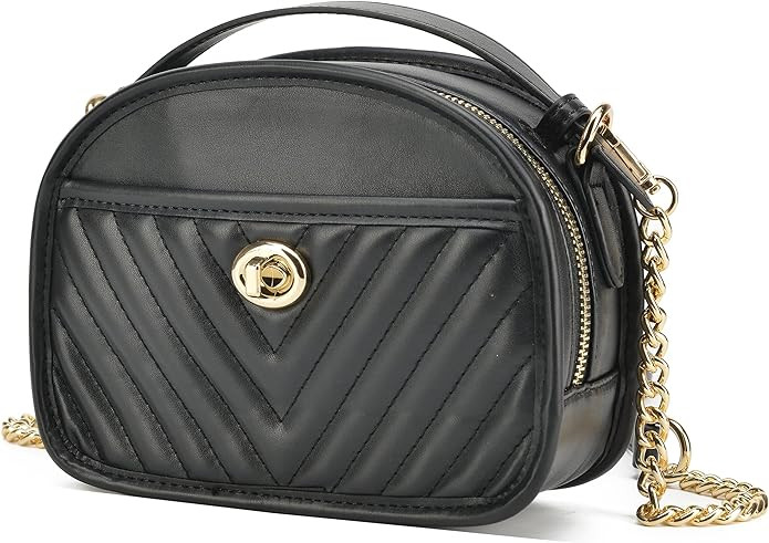 lola mae Quilted Crossbody Bag Small Lightweight Shoulder Purse Top Zipper Phone Pocket | Amazon (US)