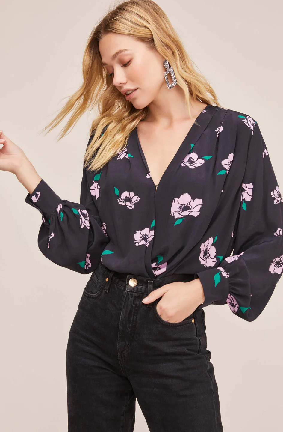 Trixie Floral Print Bodysuit | ASTR the Label