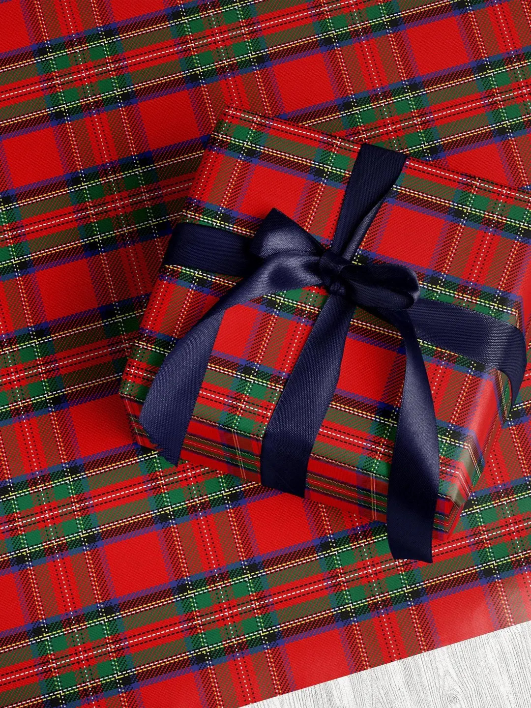 Plaid Wrapping Paper Vintage Christmas Plaid Tartan Gift Wrap Tartan Christmas Wrapping Paper Roy... | Etsy (US)