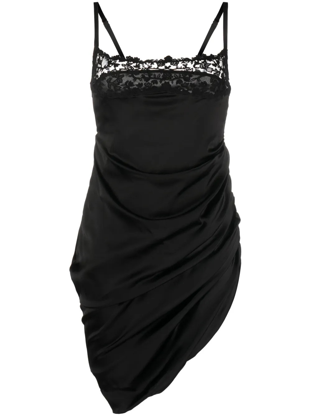 La Saudade Brodée satin minidress | Farfetch Global