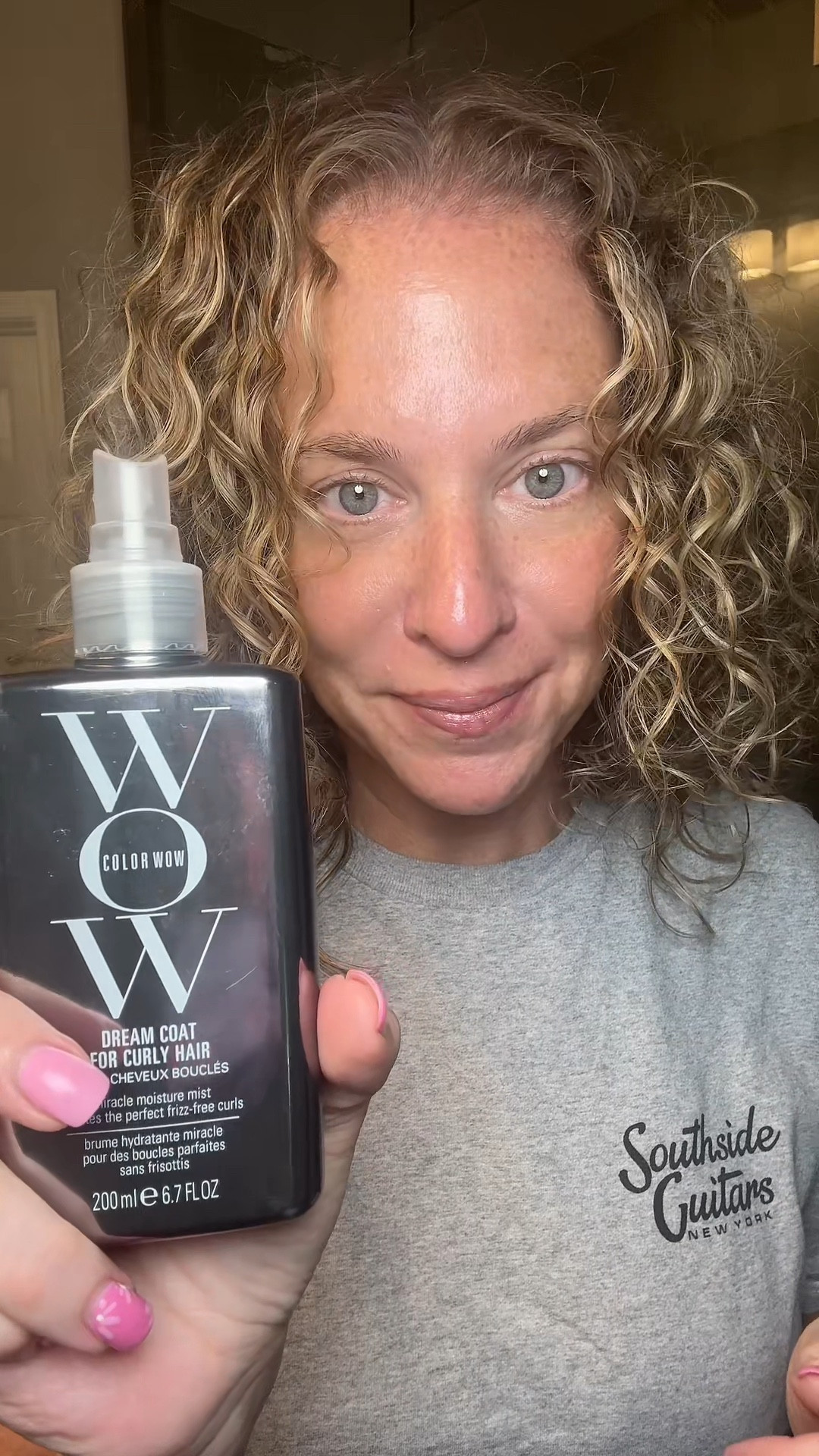 Need to get out of the house quickly... One step for frizz-free, crunch-free curls. The gels + serums + creams are already inside this shiny bottle of goodnes! #curlywow #colorwow #curlynair #onestepcurlyhair #scrUnchthecurls #dreamcoatforcurlyhair DS A #curlsroutine 

#LTKBeauty #LTKOver40
